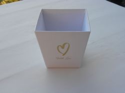 květinový box bílý